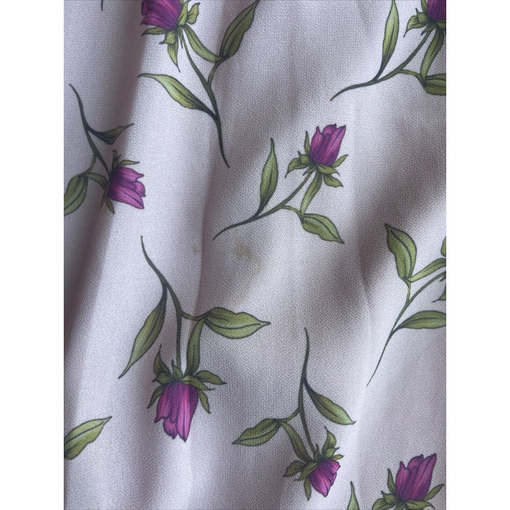 Belle Badgley Mischka Women's Pink Teal Floral Sleeveless Maxi Dress Size 8 - Picture 7 of 12